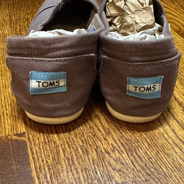 TOMS Gray Classic Canvas Slip-Ons - Image 2