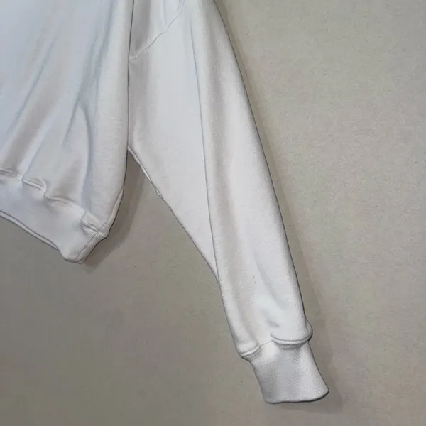Hollister White Pullover Sweatshirt Women's Size S Logo Long Sleeve Casual - Image 13