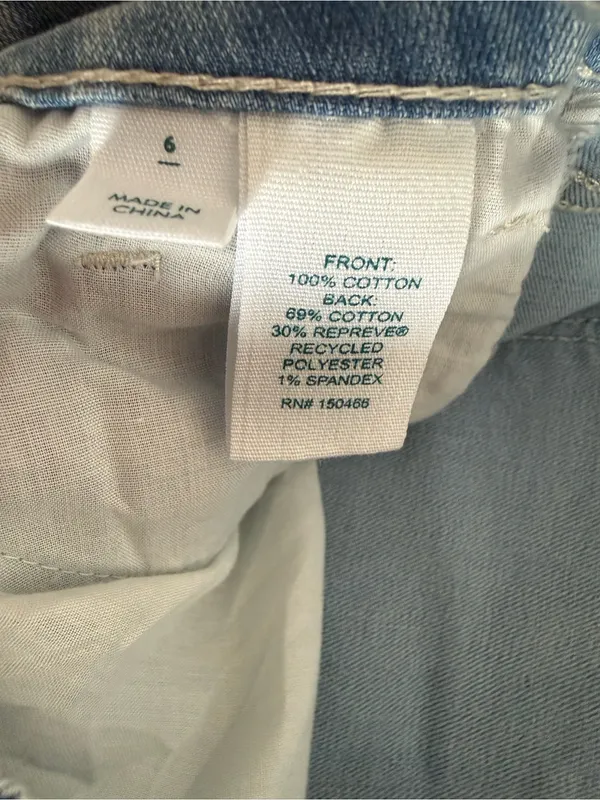 Market & Spruce Mr. Wide Leg Vintage Stretch Jeans Light Blue Size 6 NWT - Image 9