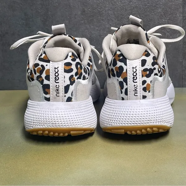 Nike React Escape Run White Leopard Women's Running Shoes Size 7M - Image 6