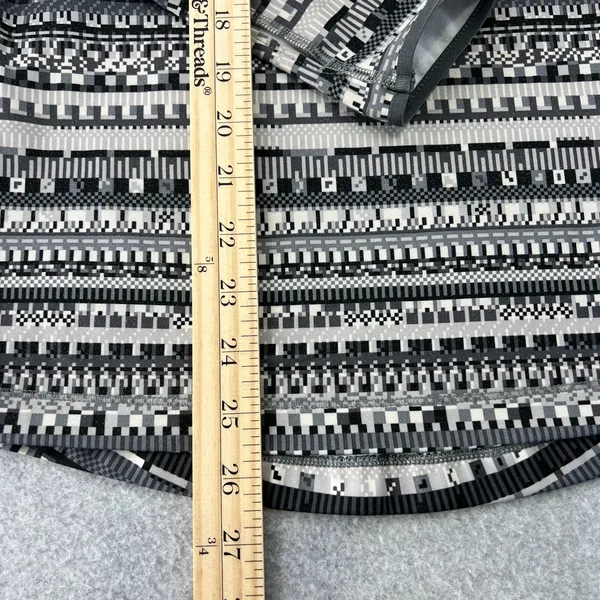 Nike Pro Hyperwarm Pullover Women's M Grey Pixel‎ Print Half Zip Nordic Athletic - Image 8