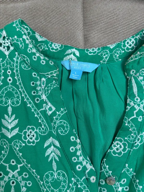 Draper James Green Top - Image 3
