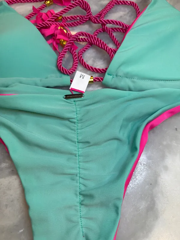 Bikini Set Blue Size M - Image 3