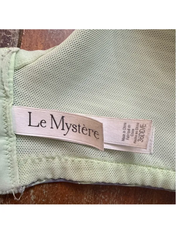 Le Mystere Hi Impact Underwire Convertible Sports Bra Grey Mint Stripe 36DD/E - Image 8