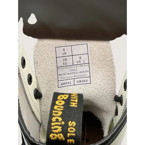 Dr. Martens 11821 1460‎ Smooth White Leather Combat Womens Boots Sz UK 6 US 8 - Image 13