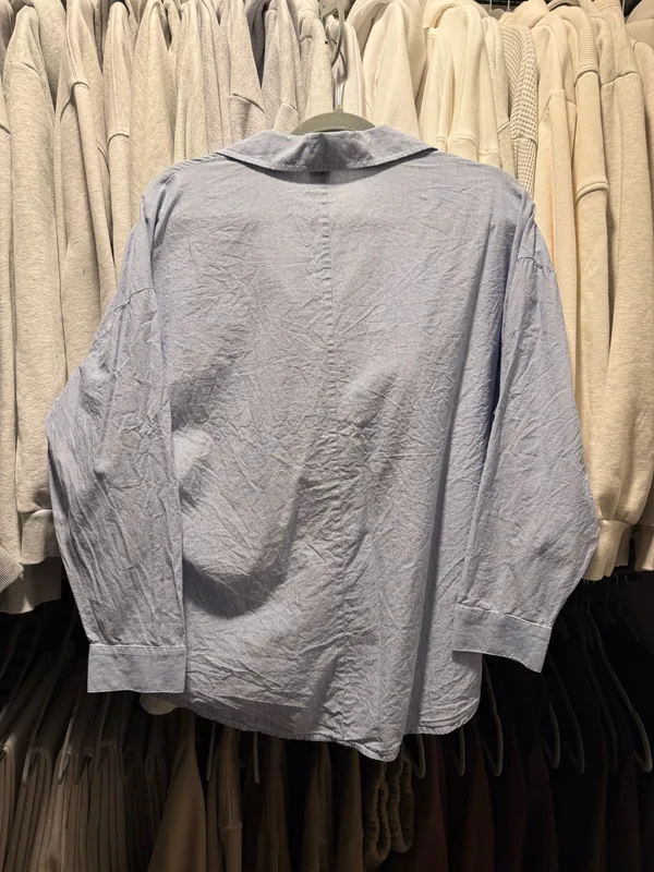 Nordstrom Striped Button Up Blue - Image 2
