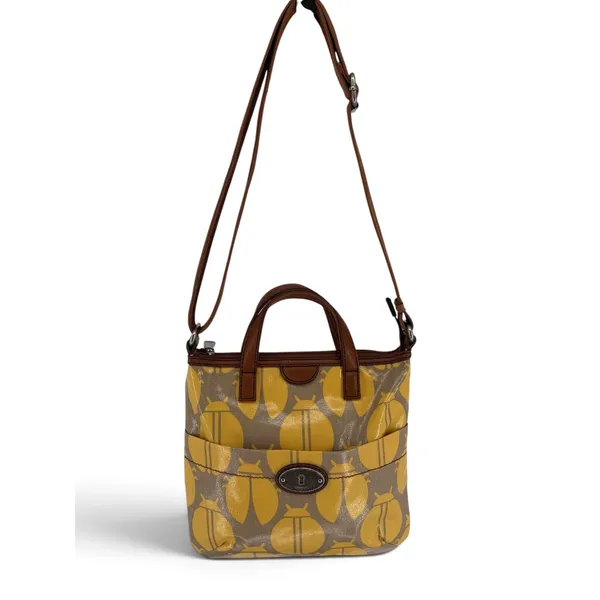 Fossil Key-Per Ladybug Crossbody Bag Yellow Coated Canvas Tote - Image 2