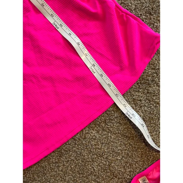 Talisea Women’s 2 Piece Tankini Swimsuit. Neon Pink. Size M - Image 3
