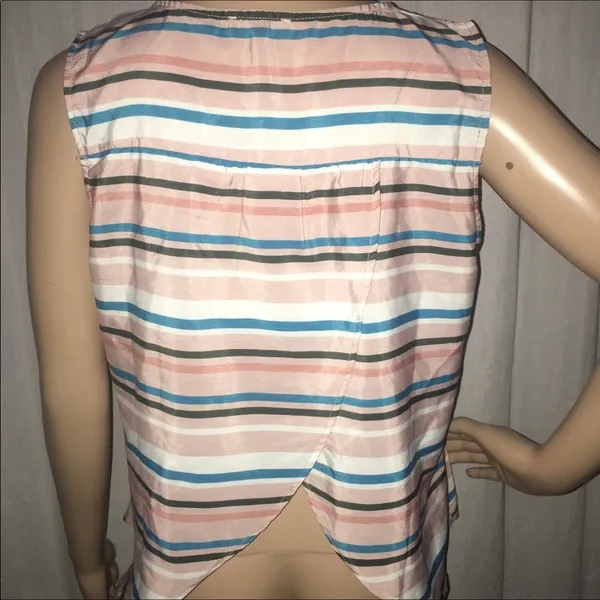 Pretty stripped sleeveless blouse Size L - Image 3