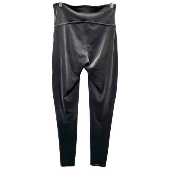 Spanx Ready to Wow Gray Velvet Leggings L Holiday - Image 6