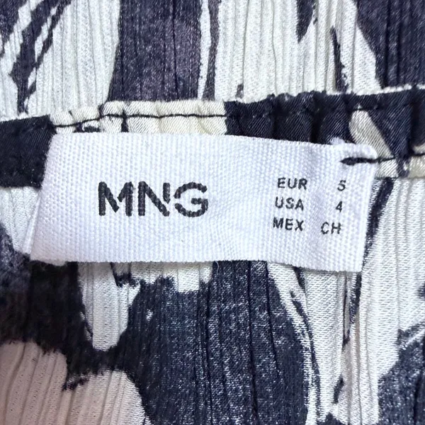 Mango MNG Willow Floral Maxi Dress Side Cut Out Size 4 Brown & Cream NWOT - Image 7
