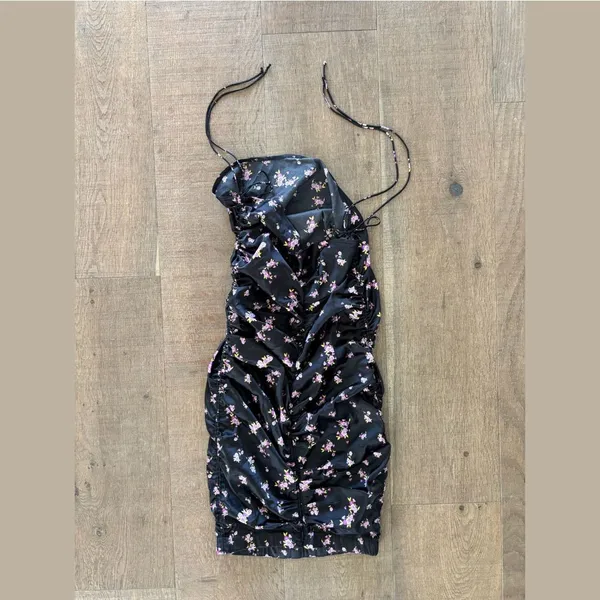 for love & lemons laramie lavender floral tie midi skirt - Image 5