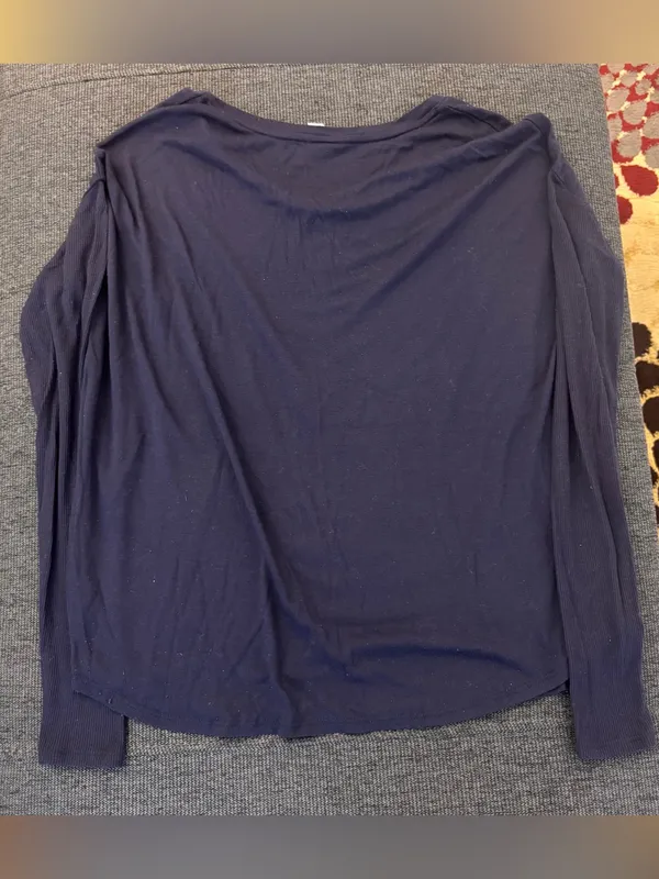 Bella Canvas Navy Long-Sleeve Kappa Alpha Theta Tee - Image 2