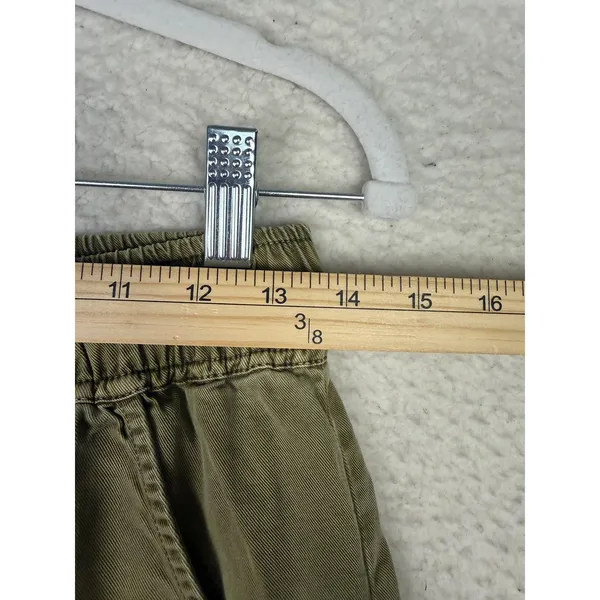 YFB Pants Womens Small‎ Green Lyocell Cargo Jogger Elastic Waist Cuffed Pockets - Image 6