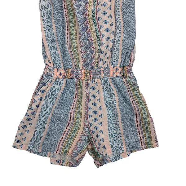 Promod Boutique Romper Small Boho Summer Festival Casual Vacay Sleeveless - Image 3