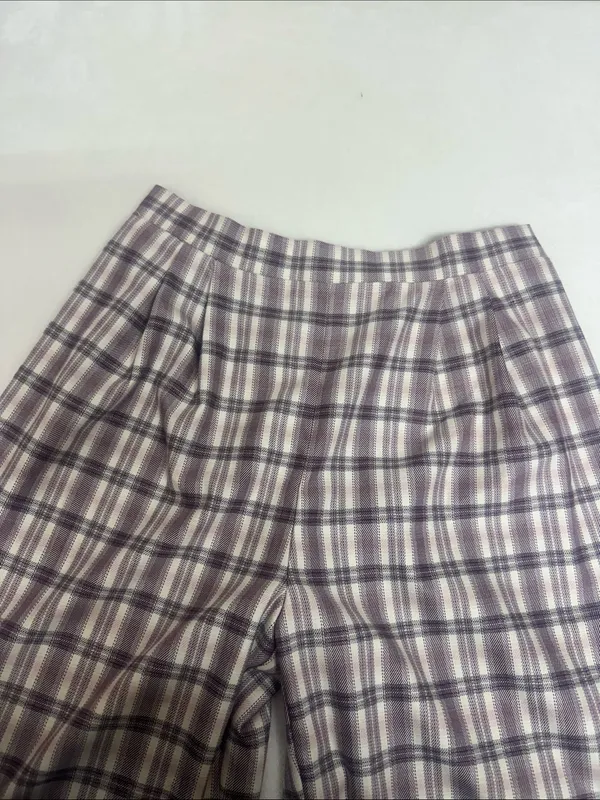 No Boundaries Mauve Plaid Wide-Leg Pants These run big I’m a M/L and they fit me - Image 3
