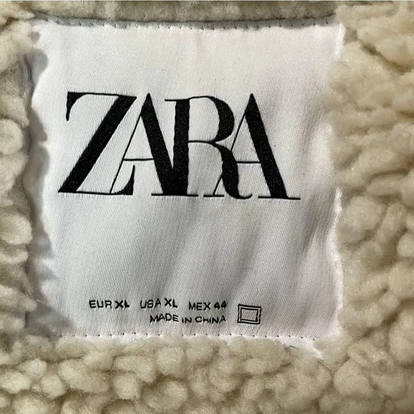 thick faux sherpa lined coat size xl - Image 9