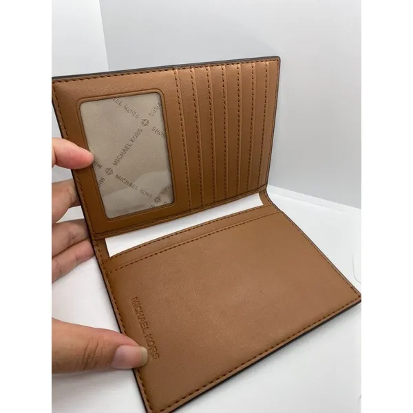 NWOT Michael Kors Jet Set Travel Passport Holder Wallet - Brown - Image 3
