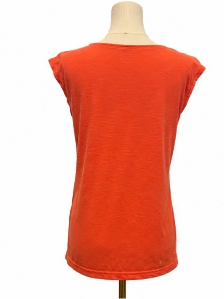 Lucy Activewear Cap Sleeve Workout Top Orange Size Large - Image 3