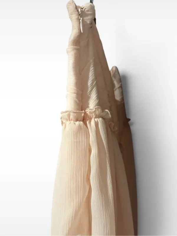 Fashion Collective Light Peach Maxi Skirt - Flowing Women's Skirt NWT - Image 5