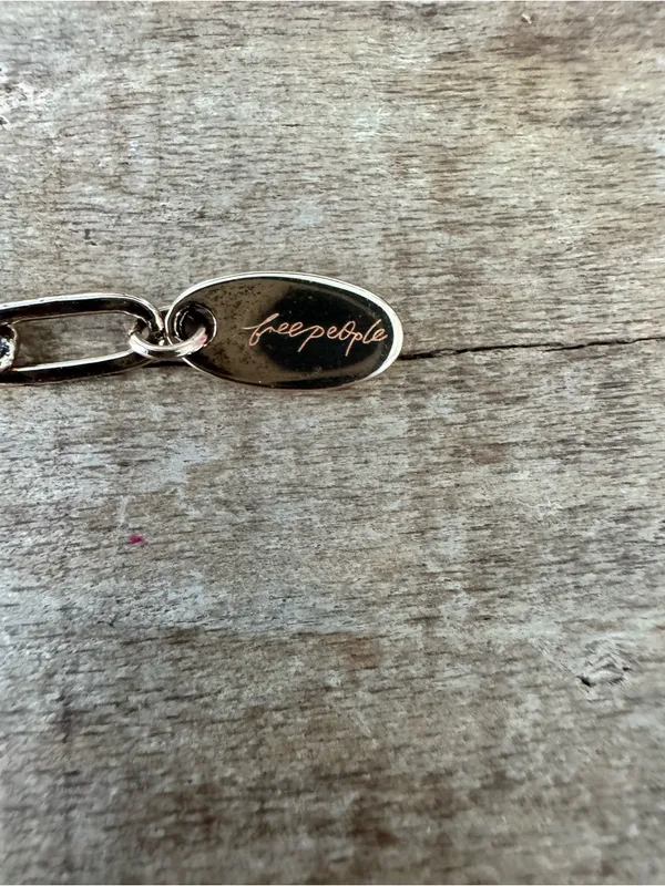 NEW Vintage Free People Crab Layered Necklace Cancer Zodiac Gold - Image 4