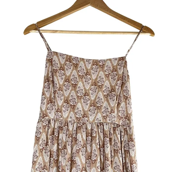 By The River Boho Cottagecore Sleeveless Midi Dress Size Large - Image 3