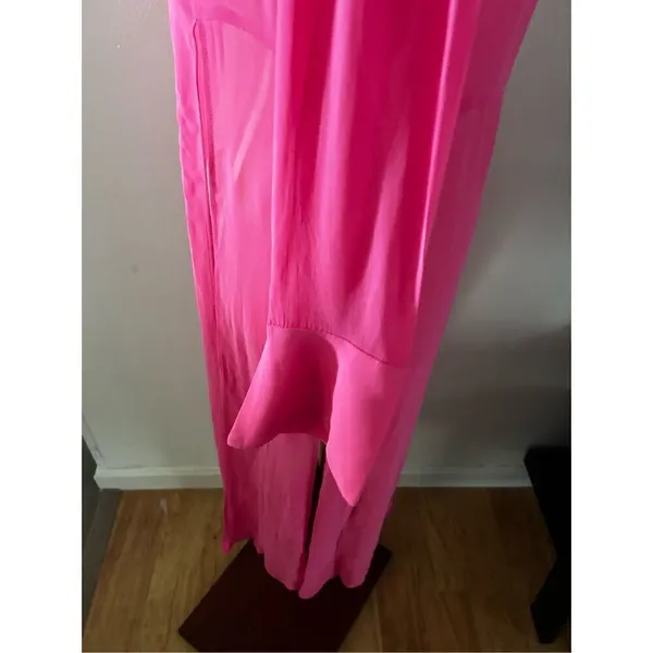 Anthropologie Long Sleeve Sheer Tunic Dress pink, Size xxs - Image 7