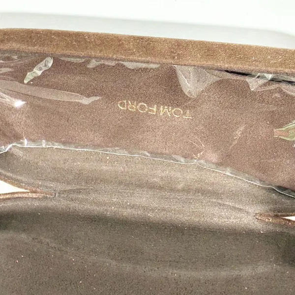 TOM FORD Sunglasses Case Only Clamshell Velvet Brown Hardcase Small‎ - Image 3