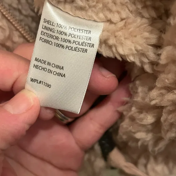 Original Weatherproof Vintage Cozy Pink Sherpa Vest - size small - Image 8