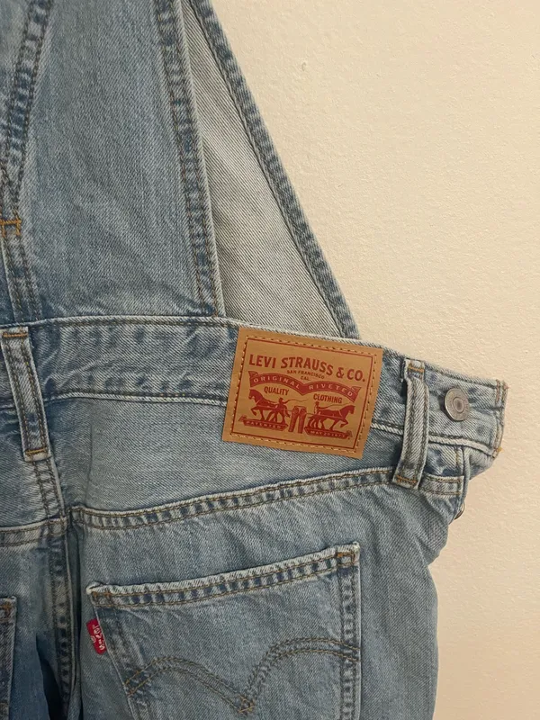 Levi's Light Blue Overalls. Size Xs - Image 6