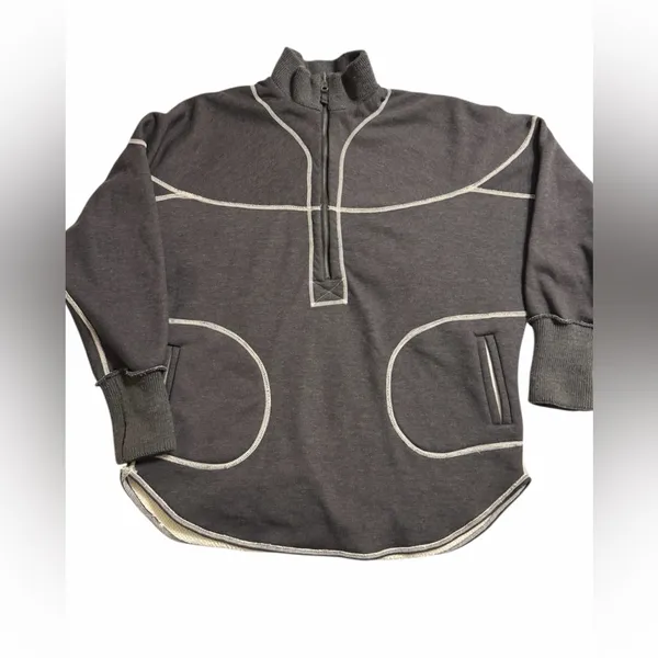 Free People REVERSIBLE Mountain Dreamin’ Fleece size Medium Large - Image 6