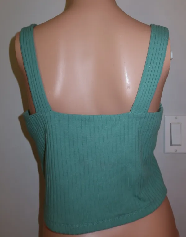 American Eagle Green Cropped Tank - Image 2