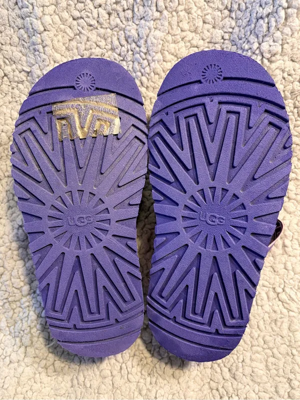 UGG Women's Disco Marble Slide Sandals Violet Night Size 7 Excellent Condition. - Image 9