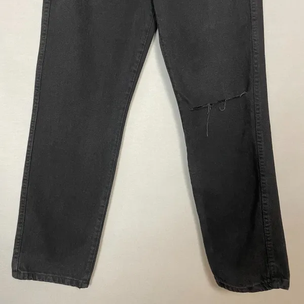 Revice NWT Ex-Boyfriend Jeans Black Distressed High Rise Ripped Size 31 Women‎ - Image 7