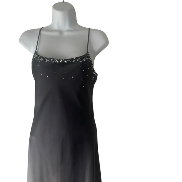 JUMP‎ Y2k Junior's Size 3/4 Bedazzled Whimsigoth Ombre Purple Maxi Prom Dress - Image 2