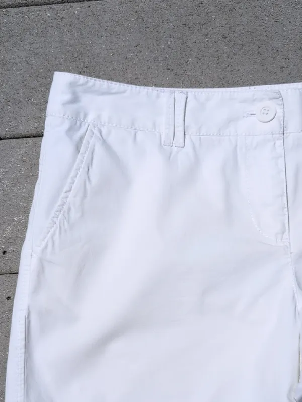LOFT White Chino Shorts | Loft Size 10 White Shorts 6in Inseam - Image 2