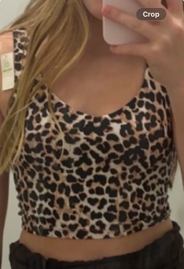 Cheetah print Arie align tank - Image 4