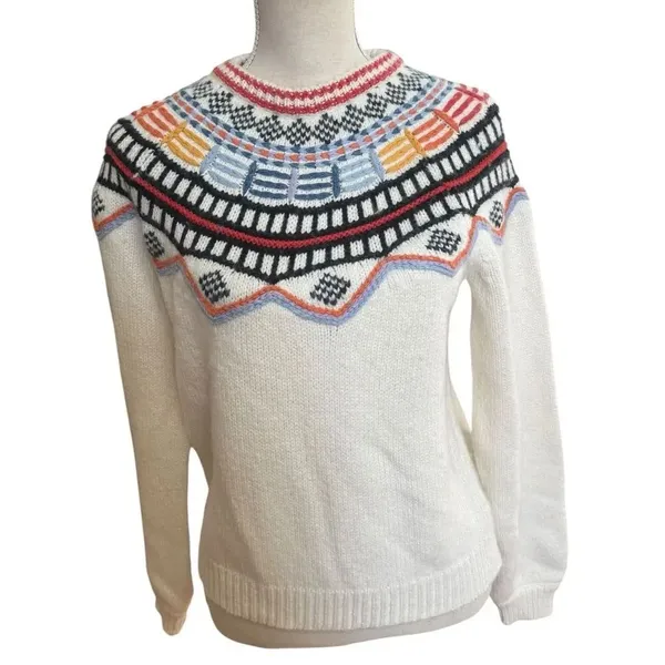 Marine Layer Archive Lomas Sweater Ivory Multi S - Image 2