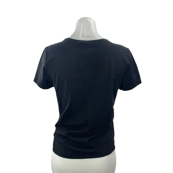 Theory Women's Black Classic Crew Neck Short Sleeve Basic Tee T-Shirt Top Size M - Image 2