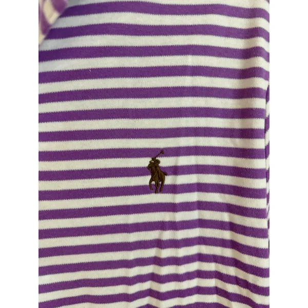 Polo Ralph Lauren purple and white striped polo size s - Image 3