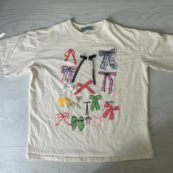 Aelfric Eden 3D Bow Preppy T-Shirt Art to Wear Oversized Size Medium - Image 2