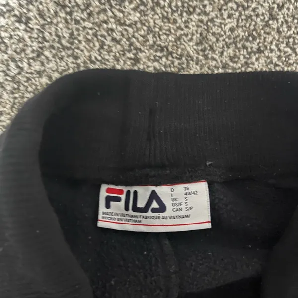 Fila Black Jogger Pants - Image 2