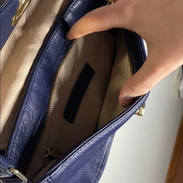 Talbots genuine leather purple saddle bag - Image 8