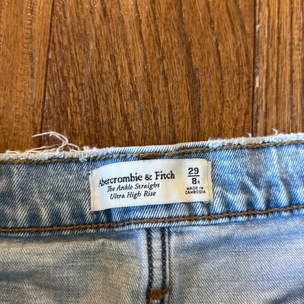 Abercrombie & Fitch the ankle straight ultra high rise jeans 29/8 - Image 7
