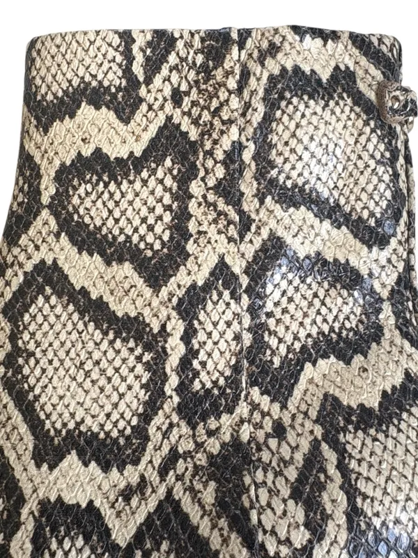 Like New Sam Edelman Leather Paige 2 Boots Snakeskin Size 6 - Image 3