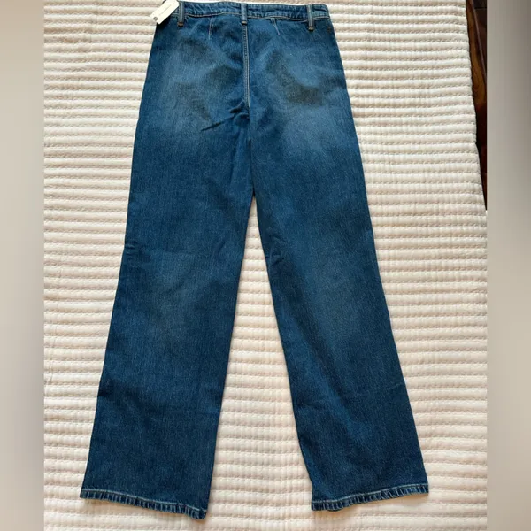- Anthropologie Pilcro Vintage Column HighRise Wide Leg Jeans Size 31 Inse… - Image 6