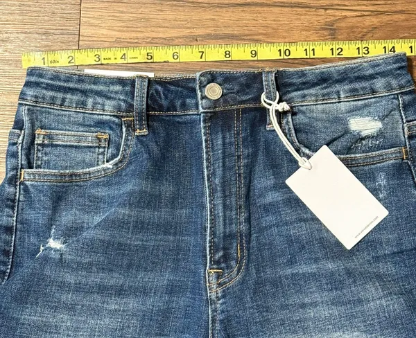NWT VERVET Jeans Erika Stretch Mom Skinny Capri Jeans Size 28 - Image 11
