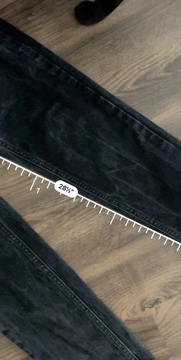 Black High Rise Mom Jeans - Image 4