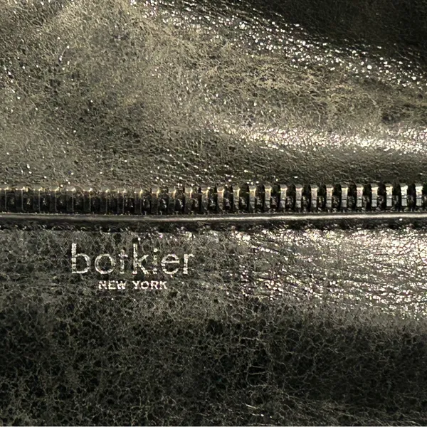 Botkier Shiny Black Leather Satchel/ Crossbody Bag - Image 3