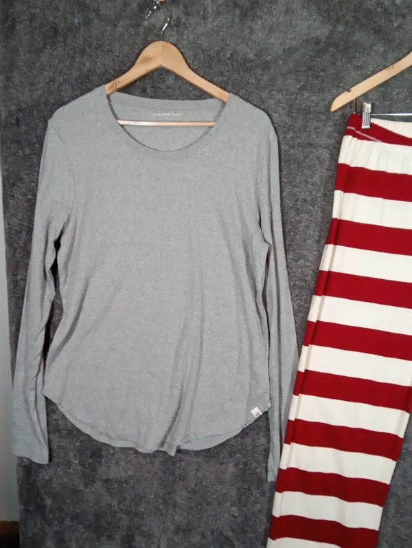 Burts Bees Baby Womens Set Pajamas Organic Cotton Lounge Comfy Size Large - Image 4